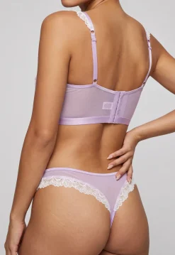 Lila Lingerie Set met Kant en Beugel Bh
