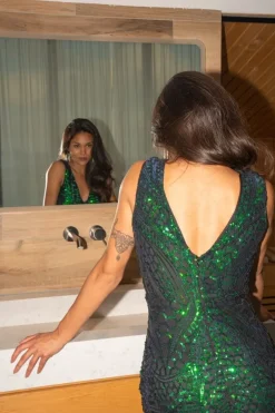 Luxe Mermaid Pailletten Galajurk