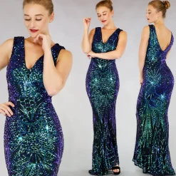 Luxe Mermaid Pailletten Galajurk