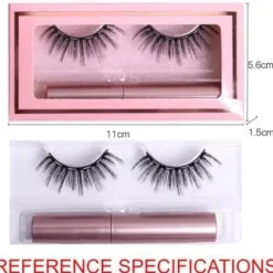 Magnetische Wimpers met Korte Wispy Look