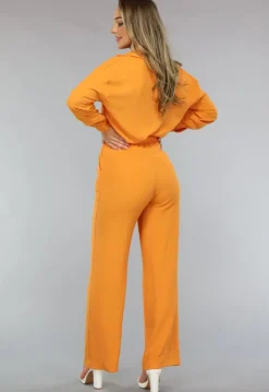 Matchende Set met Blouse in Oranje