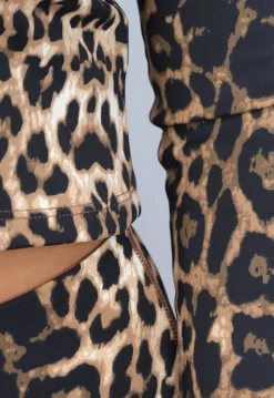 Matching Stretch Flair Set met Lichte Leopard Print