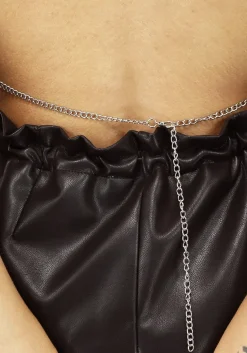 Metallic Zilveren Halter Coin Top met Open Rug