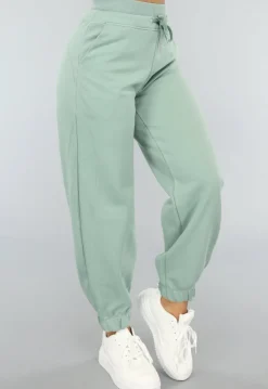 Mintgroene Joggingsbroek met Veters