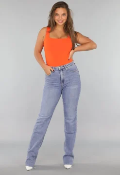 Mouwloze Oranje Bodysuit