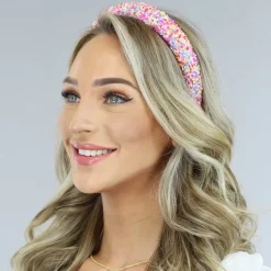 Mulitcolor Regenboog Glitter Diadeem