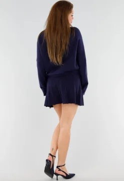 Navy Pumps met Enkelbandje en Puntneus