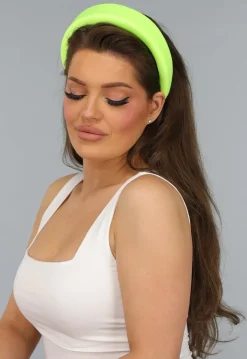 Neon Groene Dikke Diadeem