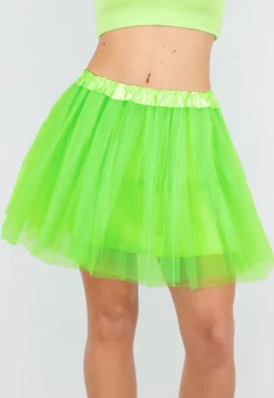 Neon Groene Tule Rok