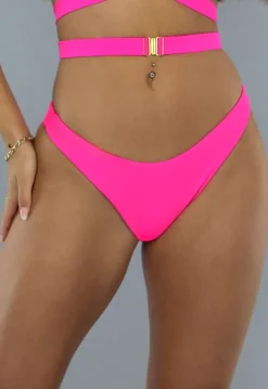 Neon Roze Cheeky Bikini Slip