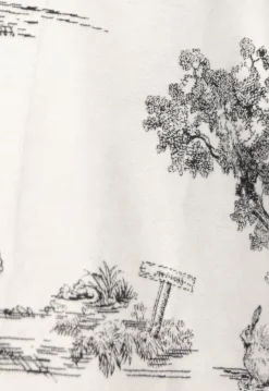 Omslagdoek met Print in Zwart