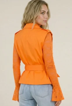Oranje Gilet met Ceintuur