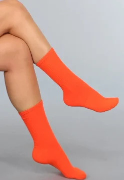 Oranje Halflange Sokken