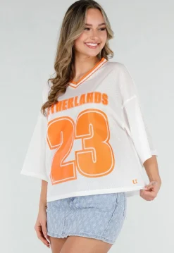 Oranje Netherlands Jersey Top met Nummer