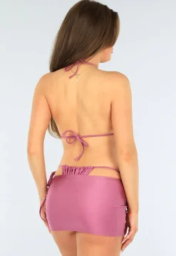 Oudroze Bikini Set met Zonnetjes