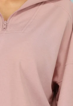 Oudroze Trui met Rits Detail