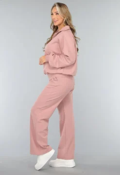 Oudroze Wide Leg Lounge Broek