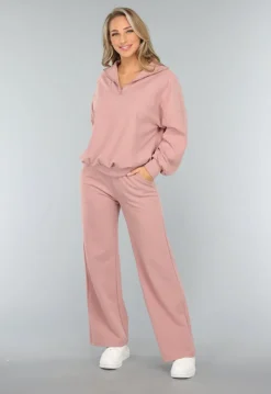 Oudroze Wide Leg Lounge Broek