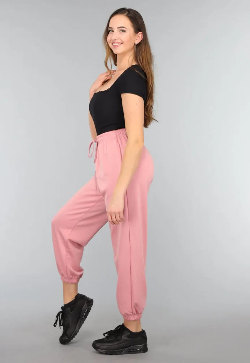Oudroze Zachte Joggingbroek