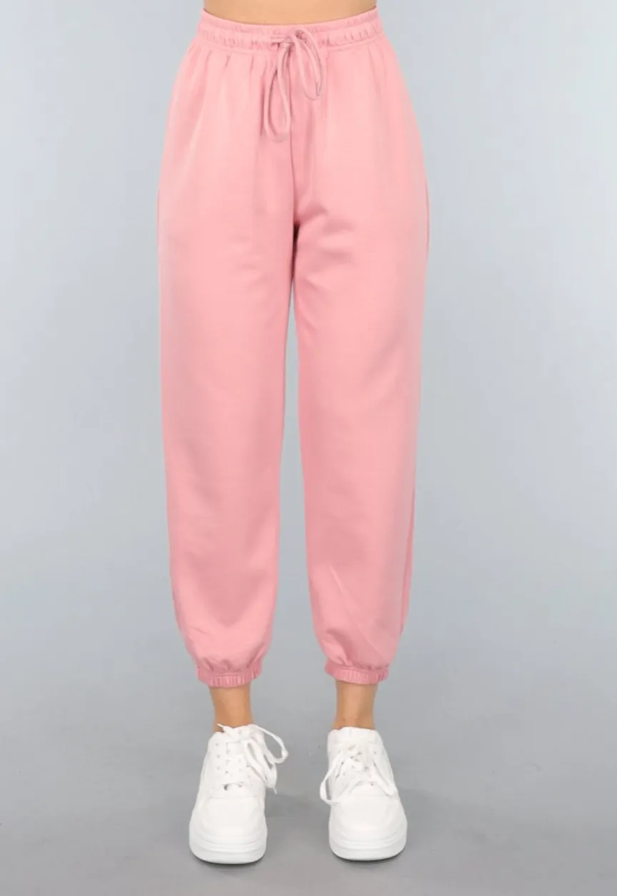Oudroze Zachte Joggingbroek