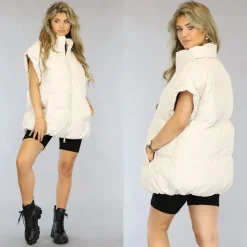 Oversized Bodywarmer Crème