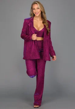 Paarse Glamour Top met Triangel Model
