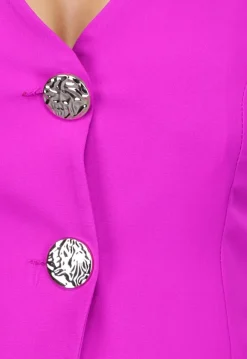 Pantalon en Gilet Suit in Fluoriserend Magenta