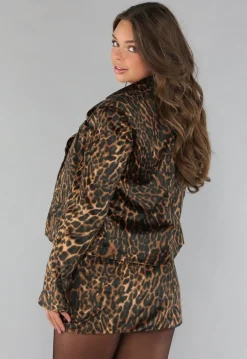 Panterprint Blazer met Zakken