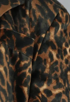 Panterprint Blazer met Zakken