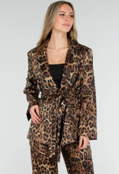 Panterprint Two Piece Set met Blazer en Pantalon