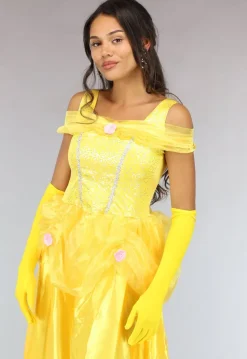 Prinses Belle Kostuum met Handschoenen