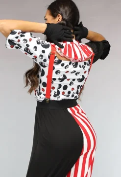 Psycho Clown Kostuum met Accessoires
