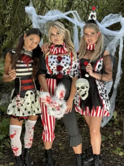 Psycho Clown Kostuum met Accessoires
