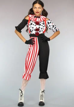Psycho Clown Kostuum met Accessoires