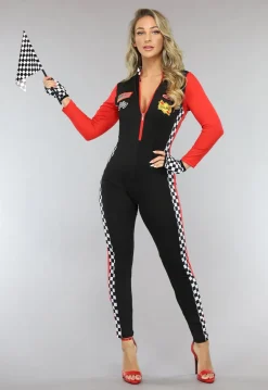 Racer Pitspoes Kostuum met Patches