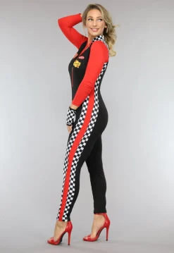 Racer Pitspoes Kostuum met Patches
