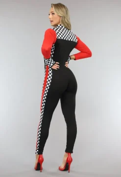 Racer Pitspoes Kostuum met Patches