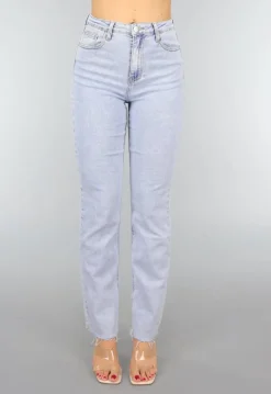 Rechte Jeans met Panterprint Sterren