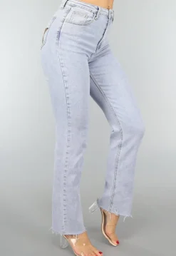 Rechte Jeans met Panterprint Sterren