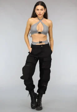 Reflecterende Two Piece met Cut Outs en Voorgevormde Cups