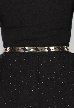 Rekbare Riem met Gouden Details