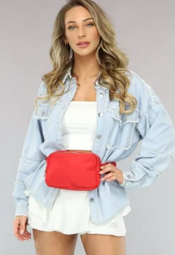 Rode Fanny Pack met Gesp