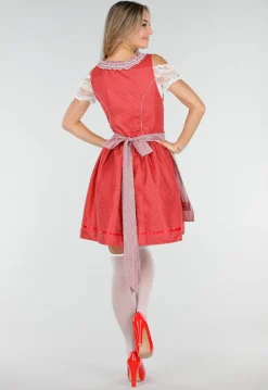 Rood Oktoberfest Dirndl Jurkje met Stippen