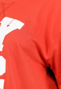 Rood Varsity Setje met T-Shirt en Korte Broek in Sportieve Stijl