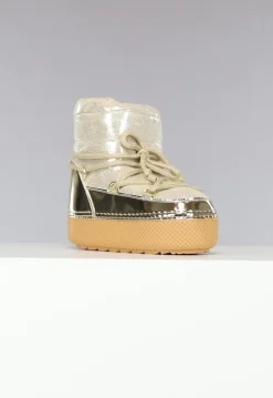 Sparkle Sneeuwlaarzen in Goud met Metallic Detail