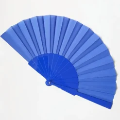 Stijvolle Plastic Waaier Royal Blauw