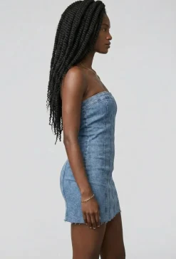 Strapless Denim Jurkje