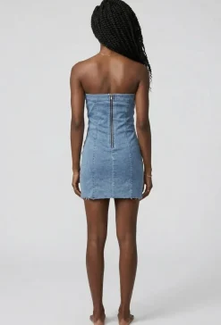 Strapless Denim Jurkje