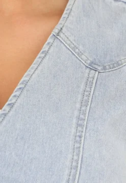 Stretch Denim Gilet Topje