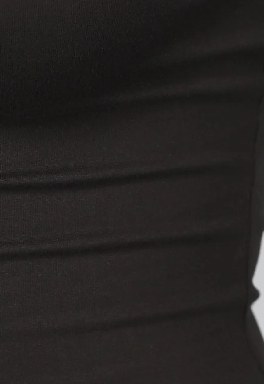 Stretch Jurkje met Flared Mouwen en Ruffles